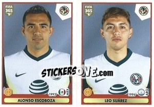 Figurina Alonso Escoboza / Leo Suárez - FIFA 365 2021 - Panini