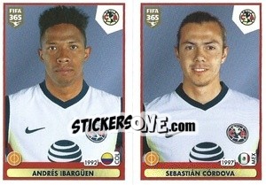 Sticker Andrés Ibargüen / Sebastián Córdova - FIFA 365 2021 n. 382 - Panini