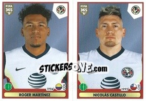 Figurina Roger Martínez / Nicolás Castillo - FIFA 365 2021 - Panini