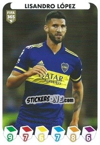 Sticker Lisandro López - FIFA 365 2021 n. 387 - Panini