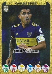 Sticker Carlos Tevez - FIFA 365 2021 n. 390 - Panini