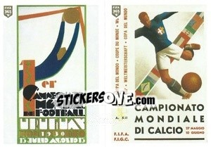 Sticker Uruguay 1930 - Italy 1934