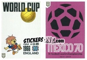 Sticker England 1966 - Mexico 1970