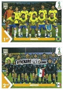 Sticker Brazil - Mexico - FIFA 365 2021 n. 429 - Panini