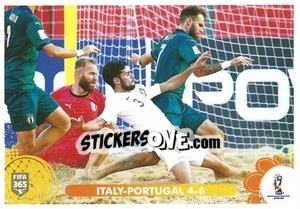 Sticker Italy - Portugal 4-6 - FIFA 365 2021 n. 442 - Panini