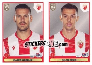 Sticker Marko Gobeljic / Milan Rodic - FIFA 365 2021 - Panini