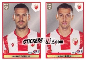 Sticker Marko Gobeljic / Milan Rodic - FIFA 365 2021 n. S5 - Panini