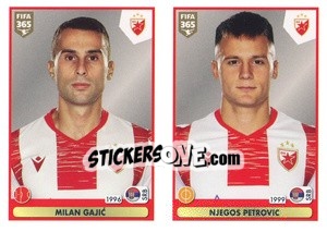 Sticker Milan Gajic / Njegoš Petrovic - FIFA 365 2021 - Panini