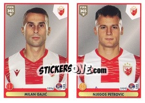 Sticker Milan Gajic / Njegoš Petrovic - FIFA 365 2021 n. S6 - Panini