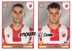 Sticker Milan Gajic / Njegoš Petrovic