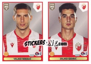 Sticker Veljko Nikolic / Zeljko Gavric - FIFA 365 2021 n. S7 - Panini