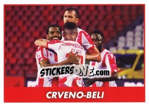 Sticker FK Crvena zvezda - Crveno-beli - FIFA 365 2021 n. S8 - Panini