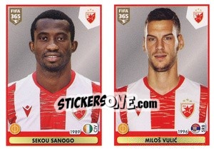 Sticker Sekou Sanogo / Miloš Vulic - FIFA 365 2021 - Panini