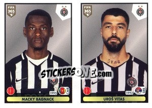 Cromo Macky Bagnack / Uroš Vitas - FIFA 365 2021 n. S19 - Panini