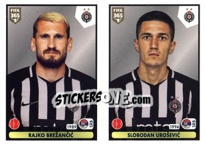 Sticker Rajko Brežancic / Slobodan Uroševic - FIFA 365 2021 - Panini