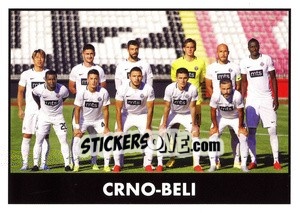 Sticker FK Partizan - Crno-beli