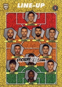 Sticker FK Partizan - line-up