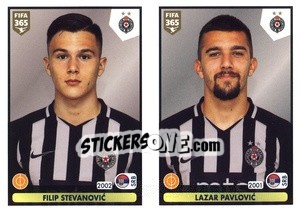 Cromo Filip Stevanovic / Lazar Pavlovic - FIFA 365 2021 - Panini
