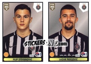 Figurina Filip Stevanovic / Lazar Pavlovic - FIFA 365 2021 - Panini