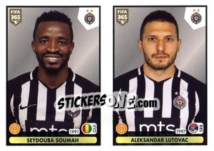 Sticker Seydouba Soumah / Aleksandar Lutovac - FIFA 365 2021 n. S28 - Panini