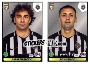 Sticker Lazar Markovic / Bojan Matic - FIFA 365 2021 - Panini