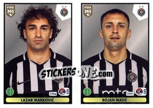 Sticker Lazar Markovic / Bojan Matic - FIFA 365 2021 n. S29 - Panini