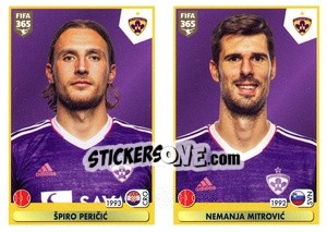 Sticker Špiro Pericic / Nemanja Mitrovic - FIFA 365 2021 n. S35 - Panini