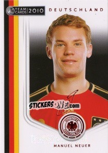 Sticker Manuel Neuer - Deutsche Nationalmannschaft 2010. Cards n. 4 - Panini