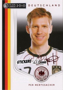 Figurina Per Mertesacker - Deutsche Nationalmannschaft 2010. Cards - Panini