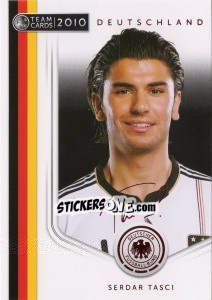 Cromo Serdar Tasci - Deutsche Nationalmannschaft 2010. Cards - Panini