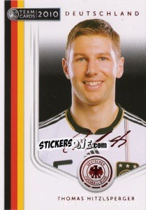 Cromo Thomas Hitzlsperger - Deutsche Nationalmannschaft 2010. Cards - Panini