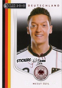 Sticker Mesut Özil - Deutsche Nationalmannschaft 2010. Cards - Panini