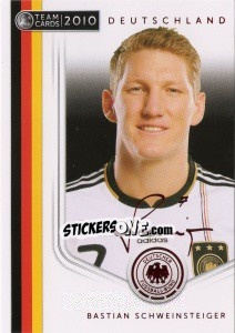 Sticker Bastian Schweinsteiger - Deutsche Nationalmannschaft 2010. Cards n. 16 - Panini