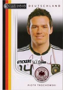 Sticker Piotr Trochowski - Deutsche Nationalmannschaft 2010. Cards n. 17 - Panini