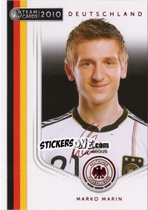 Sticker Marko Marin - Deutsche Nationalmannschaft 2010. Cards - Panini