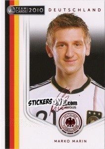 Sticker Marko Marin - Deutsche Nationalmannschaft 2010. Cards n. 18 - Panini