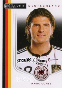 Sticker Mario Gomez - Deutsche Nationalmannschaft 2010. Cards n. 20 - Panini