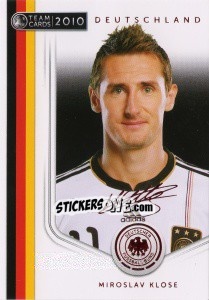 Cromo Miroslav Klose - Deutsche Nationalmannschaft 2010. Cards - Panini