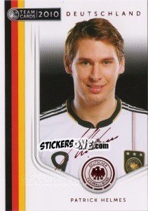 Cromo Patrick Helmes - Deutsche Nationalmannschaft 2010. Cards - Panini