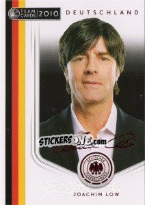Sticker Joachim Low - Deutsche Nationalmannschaft 2010. Cards n. 25 - Panini