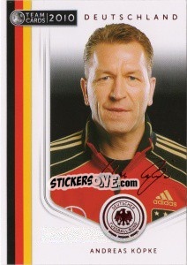 Cromo Andreas Kopke - Deutsche Nationalmannschaft 2010. Cards - Panini