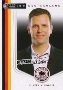 Sticker Oliver Bierhoff - Deutsche Nationalmannschaft 2010. Cards n. 28 - Panini