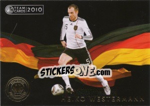 Sticker Heiko Westermann - Deutsche Nationalmannschaft 2010. Cards n. 33 - Panini