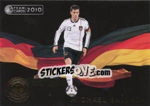 Sticker Michael Ballack - Deutsche Nationalmannschaft 2010. Cards n. 40 - Panini