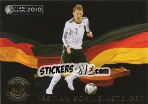 Sticker Bastian Schweinsteiger - Deutsche Nationalmannschaft 2010. Cards n. 43 - Panini