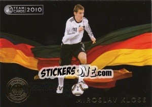 Cromo Miroslav Klose - Deutsche Nationalmannschaft 2010. Cards - Panini