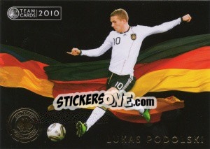 Sticker Lukas Podolski - Deutsche Nationalmannschaft 2010. Cards n. 49 - Panini