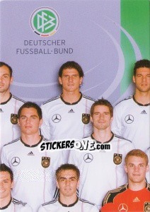 Sticker Team-Puzzle - Deutsche Nationalmannschaft 2010. Cards - Panini