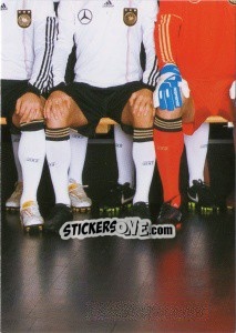 Sticker Team-Puzzle - Deutsche Nationalmannschaft 2010. Cards - Panini