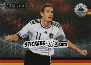Cromo Miroslav Klose - Deutsche Nationalmannschaft 2010. Cards - Panini